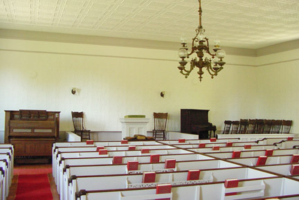 Looking from the back toward the Pulpit